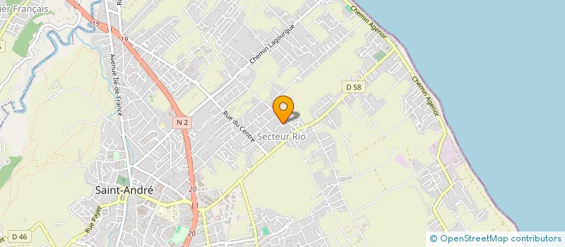 localisation de l'entreprise MONSIEUR YOHAN MOURGAMA  SAINT-ANDRE