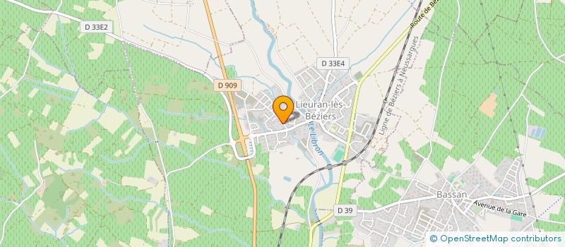 localisation de l'entreprise MONSIEUR YOHAN PARDINI  LIEURAN-LES-BEZIERS