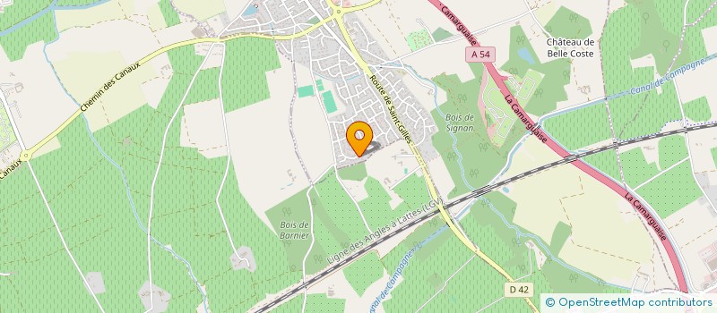 localisation de l'entreprise MONSIEUR YOHAN PELLERIN  CAISSARGUES