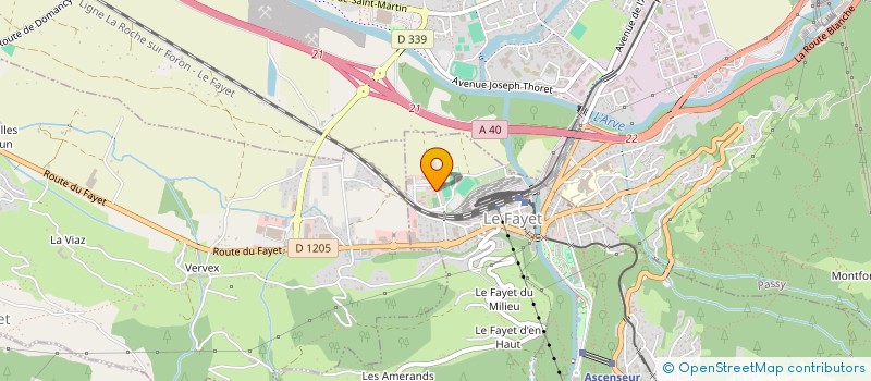 localisation de l'entreprise MONSIEUR YOHAN PERROLLAZ  SAINT-GERVAIS-LES-BAINS