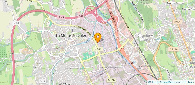 localisation de l'entreprise MONSIEUR YOHAN PESAVENTO  LA MOTTE-SERVOLEX