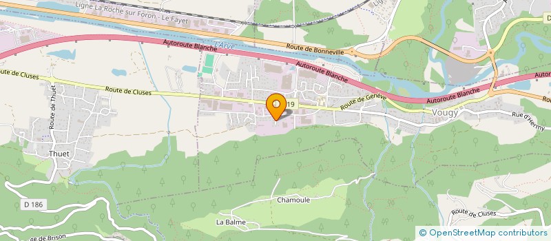 localisation de l'entreprise MONSIEUR YOHAN PIMOUGUET  VOUGY