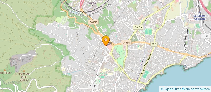 localisation de l'entreprise MONSIEUR YOHAN RUBIN-DELANCHY  LA CIOTAT