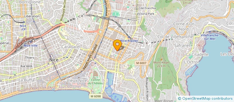 localisation de l'entreprise MONSIEUR YOHAN SANS D'AGUT à NICE