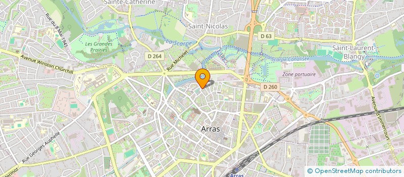localisation de l'entreprise MONSIEUR YOHAN SANTERNE à ARRAS