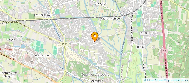 localisation de l'entreprise MONSIEUR YOHAN SAPRIGUINE  AVIGNON