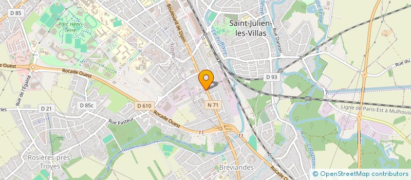 localisation de l'entreprise MONSIEUR YOHAN SAUZAIRE  SAINT-JULIEN-LES-VILLAS