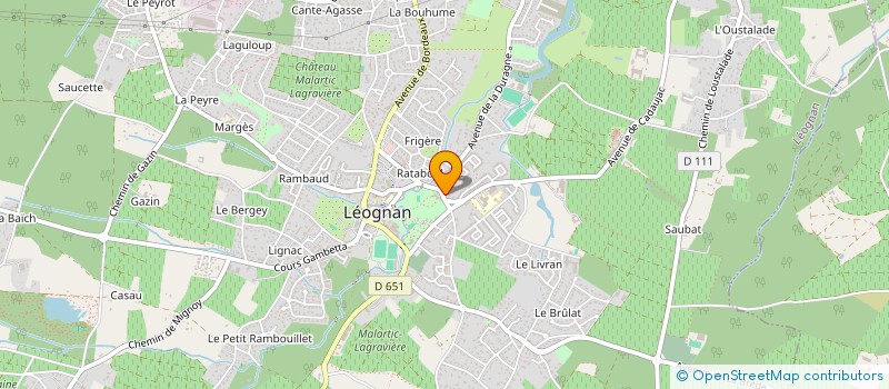 localisation de l'entreprise MONSIEUR YOHAN SINOPE  LEOGNAN