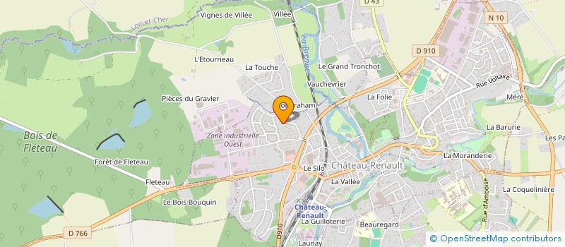 localisation de l'entreprise MONSIEUR YOHAN SUFFICE  CHATEAU-RENAULT