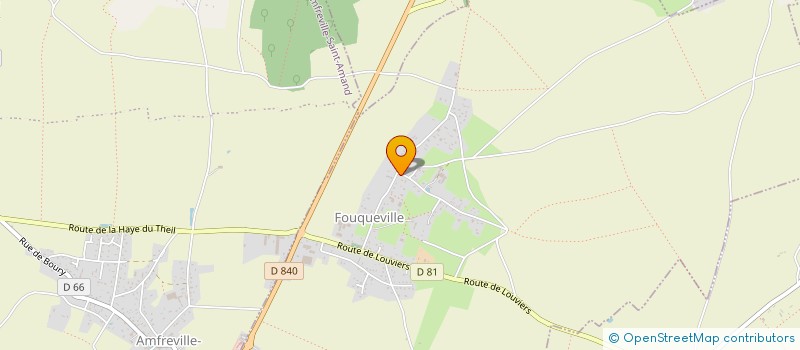 localisation de l'entreprise MONSIEUR YOHAN THAUVEL  FOUQUEVILLE