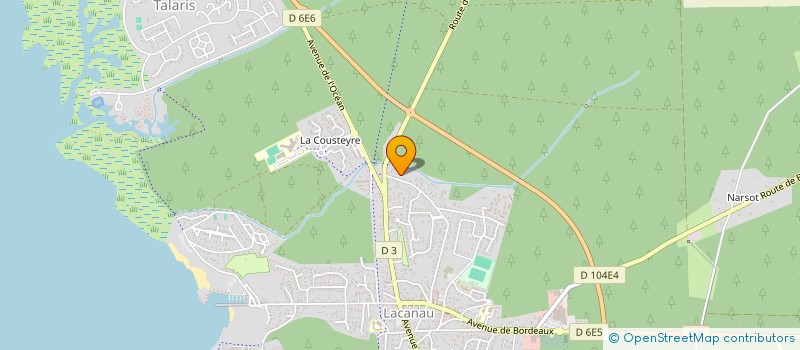 localisation de l'entreprise MONSIEUR YOHAN THILL  LACANAU