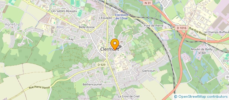localisation de l'entreprise MONSIEUR YOHAN TORDU à CLERMONT
