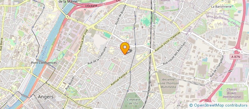 localisation de l'entreprise MONSIEUR YOHANE RABEAU à ANGERS