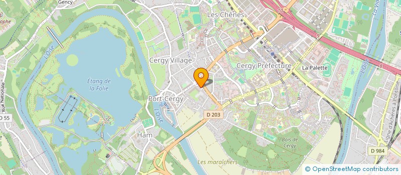 localisation de l'entreprise MONSIEUR YOHANE SOPOH  CERGY