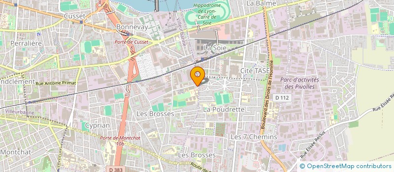 localisation de l'entreprise MONSIEUR YOHANES GHENZEBU  VILLEURBANNE