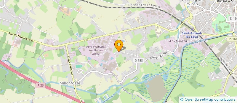 localisation de l'entreprise MONSIEUR YOHANN AUBURSIN  SAINT-AMAND-LES-EAUX