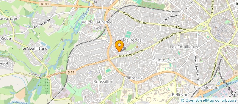 localisation de l'entreprise MONSIEUR YOHANN AUFFRAY à LIMOGES
