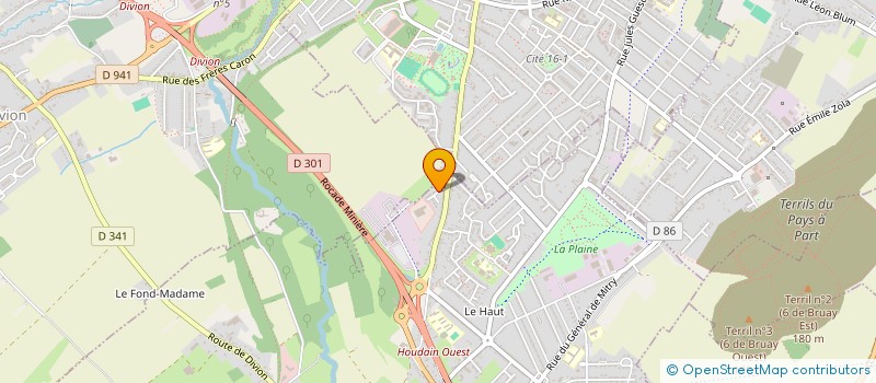 localisation de l'entreprise MONSIEUR YOHANN BAILLEUL à HOUDAIN
