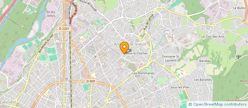 localisation de l'entreprise MONSIEUR YOHANN BARNAUD à ANNECY