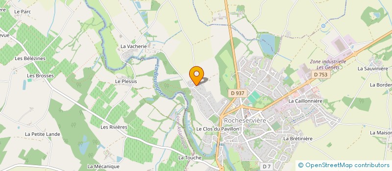 localisation de l'entreprise MONSIEUR YOHANN BAUDRY  ROCHESERVIERE