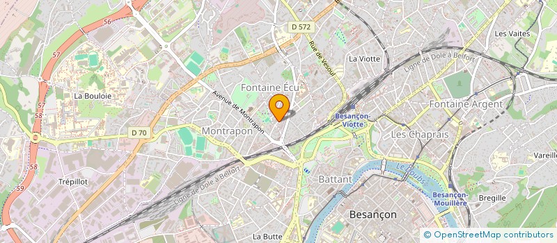 localisation de l'entreprise MONSIEUR YOHANN BECLIER  BESANCON