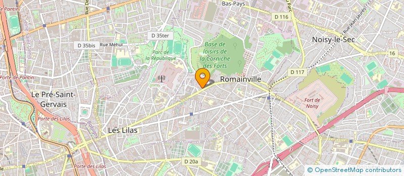 localisation de l'entreprise MONSIEUR YOHANN BENSIMON à ROMAINVILLE