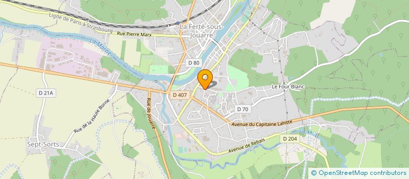 localisation de l'entreprise MONSIEUR YOHANN BERGOZ  LA FERTE-SOUS-JOUARRE