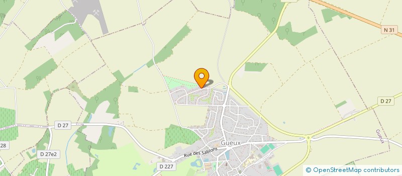 localisation de l'entreprise MONSIEUR YOHANN BERNARD  GUEUX