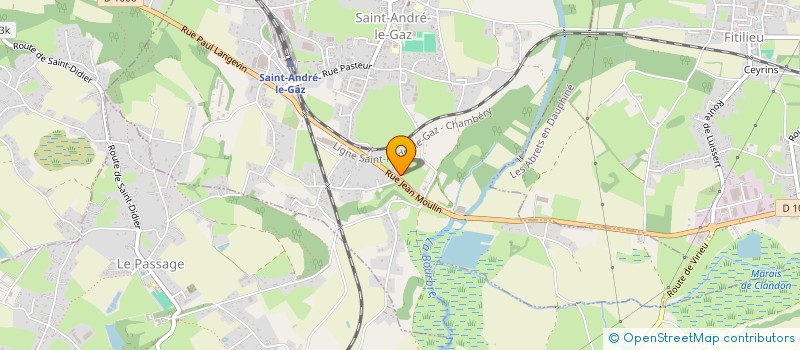 localisation de l'entreprise MONSIEUR YOHANN BERNARD-BRET  SAINT-ANDRE-LE-GAZ