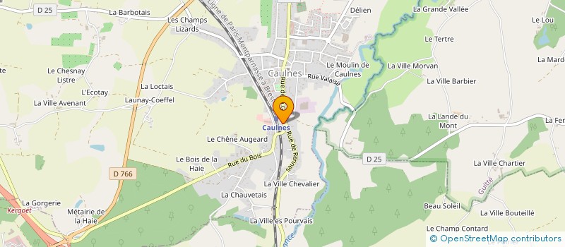 localisation de l'entreprise MONSIEUR YOHANN BOISSIERE  CAULNES