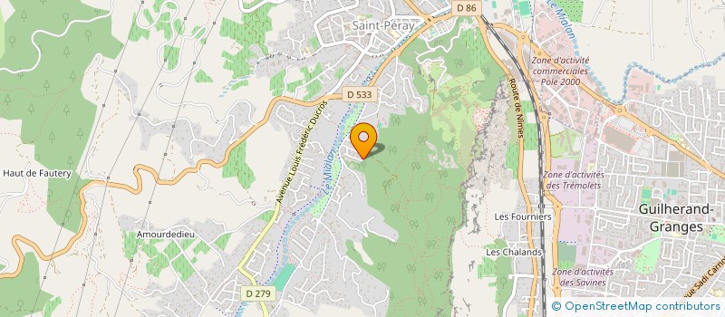 localisation de l'entreprise MONSIEUR YOHANN BONIN  SAINT-PERAY