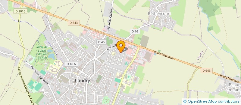 localisation de l'entreprise MONSIEUR YOHANN BOULOGNE  CAUDRY