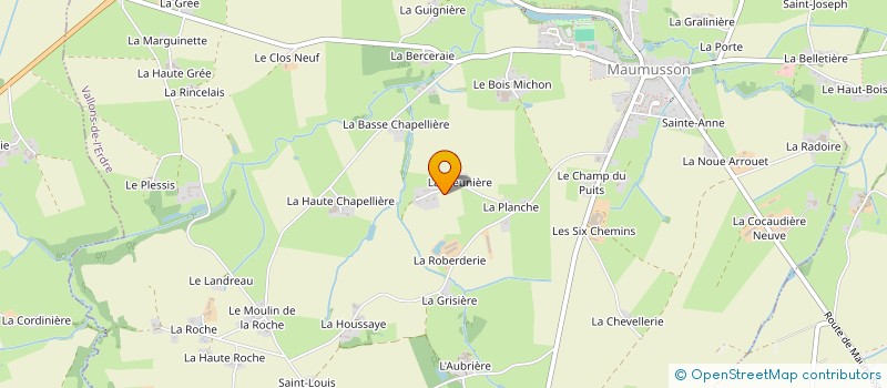 localisation de l'entreprise MONSIEUR YOHANN BOUMIER  VALLONS-DE-L'ERDRE