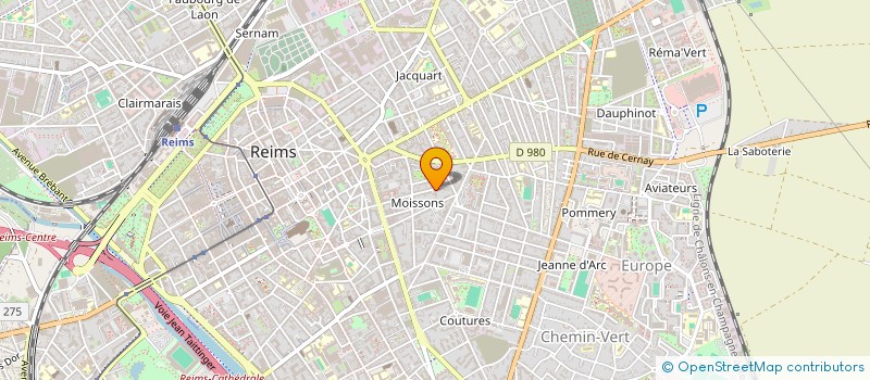 localisation de l'entreprise MONSIEUR YOHANN BRAGADO BLANCO  REIMS