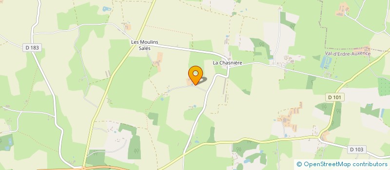 localisation de l'entreprise MONSIEUR YOHANN BURET  ERDRE-EN-ANJOU