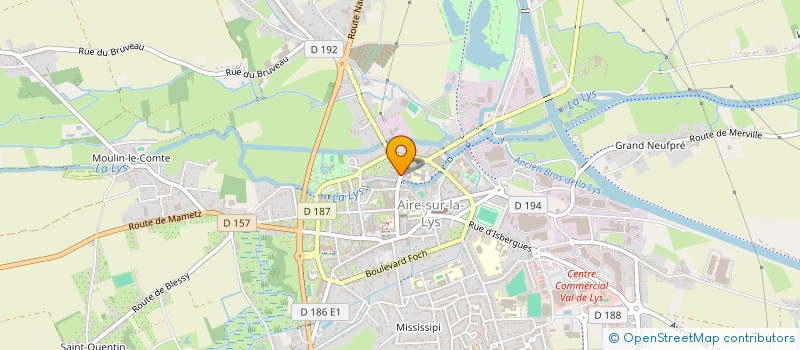 localisation de l'entreprise MONSIEUR YOHANN BUYSSCHAERT  AIRE-SUR-LA-LYS