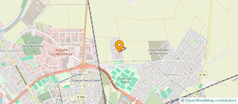 localisation de l'entreprise MONSIEUR YOHANN CAGNIART  BETHENY