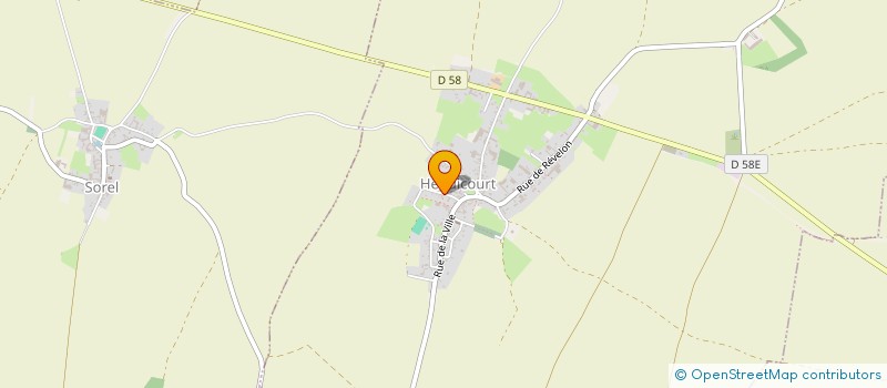 localisation de l'entreprise MONSIEUR YOHANN CARPENTIER  HEUDICOURT