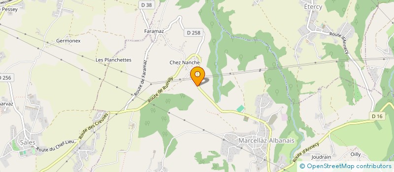 localisation de l'entreprise MONSIEUR YOHANN CHABARDES  MARCELLAZ-ALBANAIS