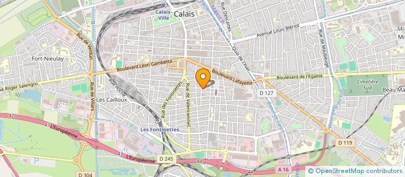 localisation de l'entreprise MONSIEUR YOHANN CHEVALIER  CALAIS