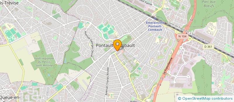 localisation de l'entreprise MONSIEUR YOHANN COELHO MARTINS à PONTAULT-COMBAULT