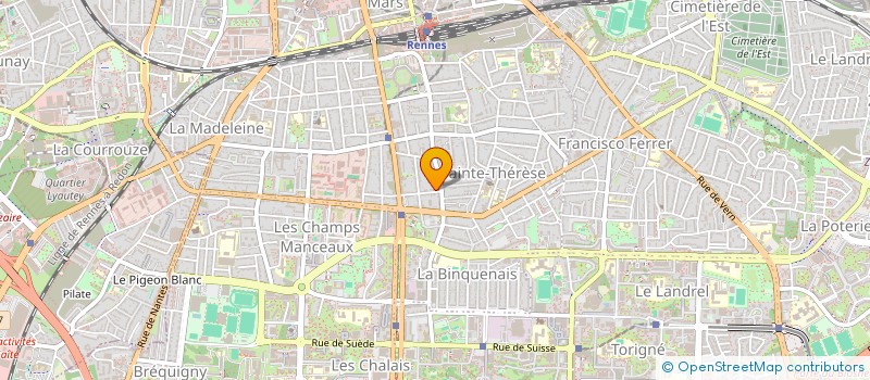 localisation de l'entreprise MONSIEUR YOHANN CORREIA  RENNES