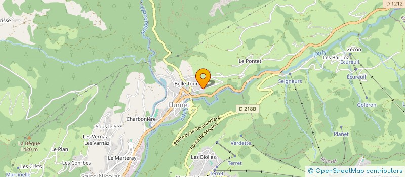 localisation de l'entreprise MONSIEUR YOHANN D'HAVELOOSE à FLUMET