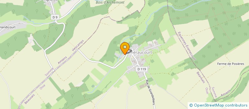 localisation de l'entreprise MONSIEUR YOHANN DE KEUKELAERE  DAMERAUCOURT