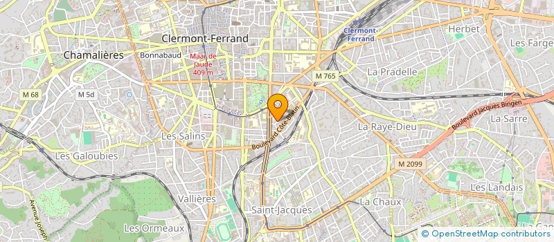 localisation de l'entreprise MONSIEUR YOHANN DEFAILLE  CLERMONT-FERRAND