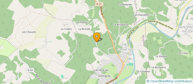 localisation de l'entreprise MONSIEUR YOHANN DELAGE à SARLIAC-SUR-L'ISLE