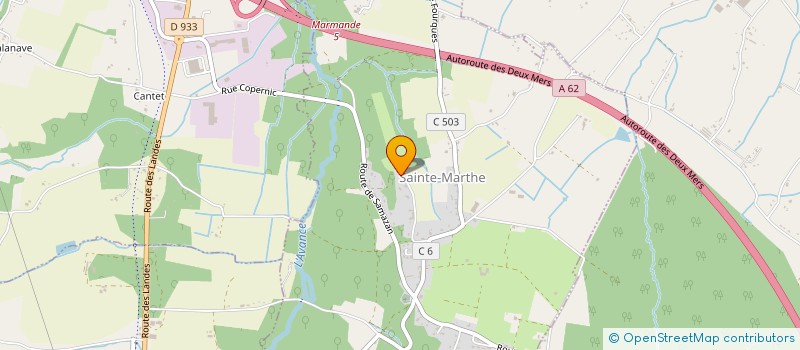 localisation de l'entreprise MONSIEUR YOHANN DEPEYROT  SAINTE-MARTHE