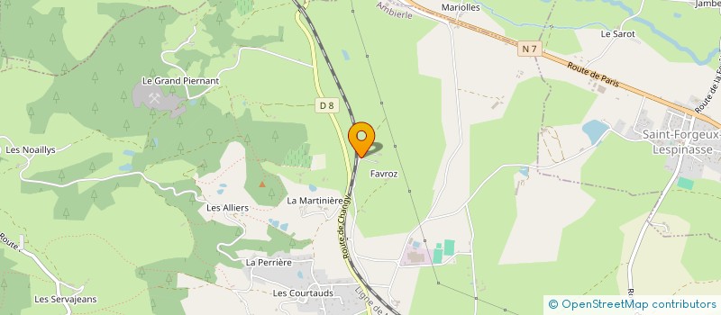 localisation de l'entreprise MONSIEUR YOHANN DEYRAT  AMBIERLE