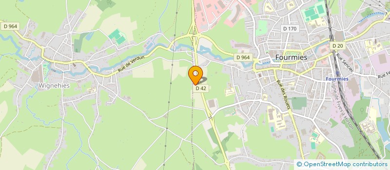 localisation de l'entreprise MONSIEUR YOHANN DHAUSSY  FOURMIES