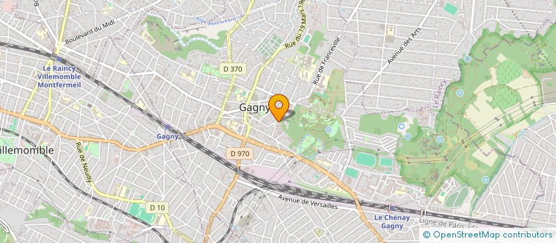 localisation de l'entreprise MONSIEUR YOHANN DIAS  GAGNY